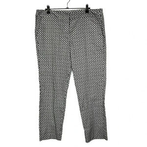 Willi Smith Black & White Diamond Ikat Dress Pants 12